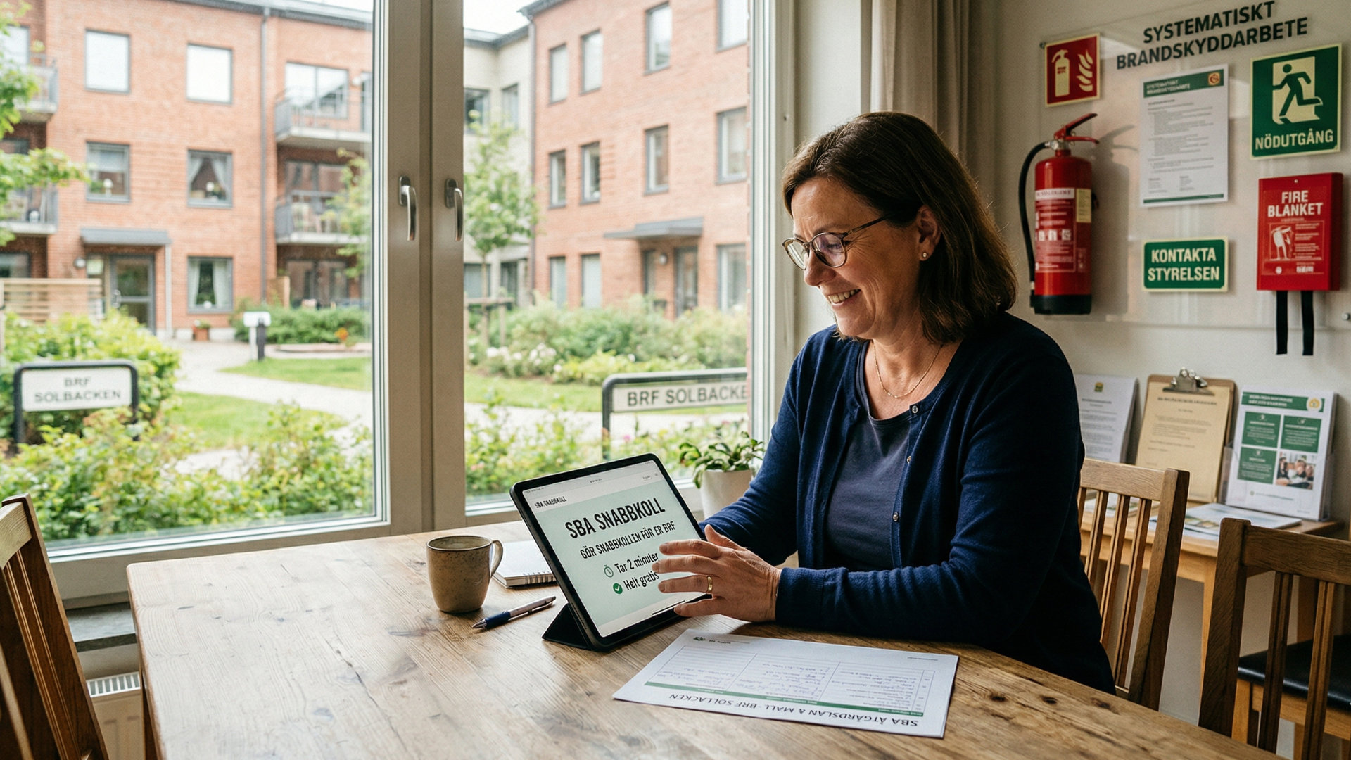 En BRF-ordförande påbörjar kontrollen digitalt